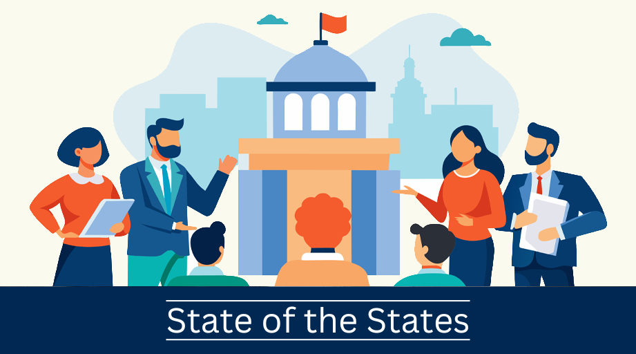 State of the States - illustration of state legislatures